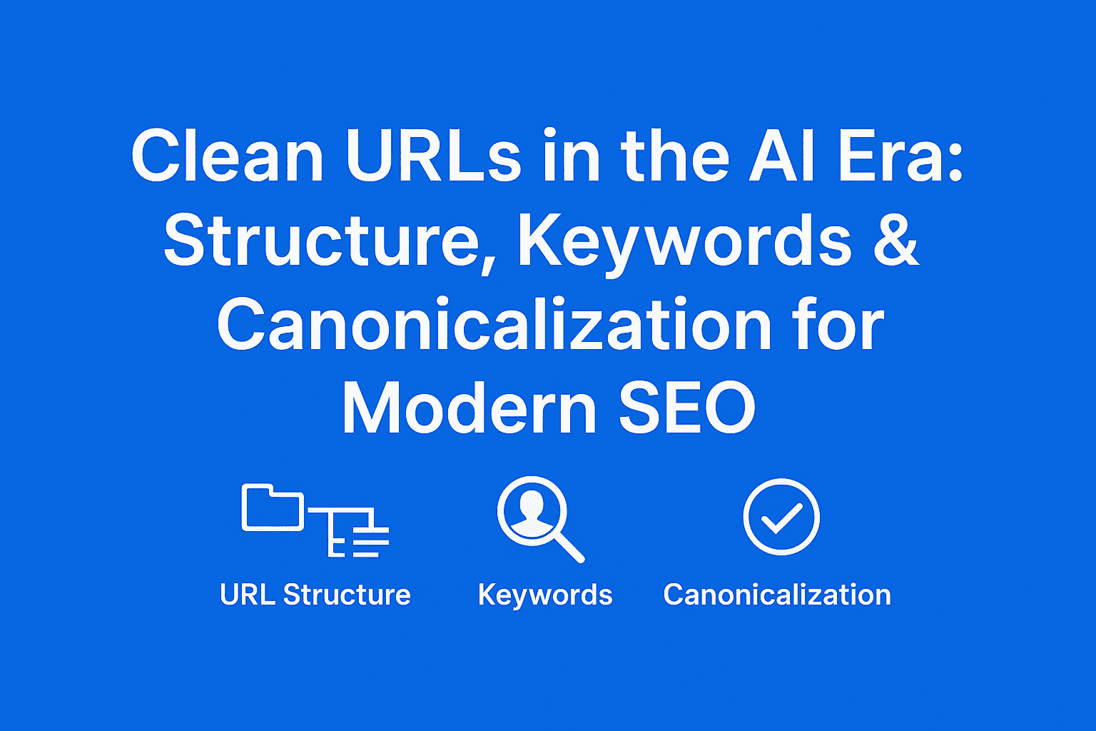 Clean URLs in the AI Era: Structure, Keywords & Canonicalization for Modern SEO